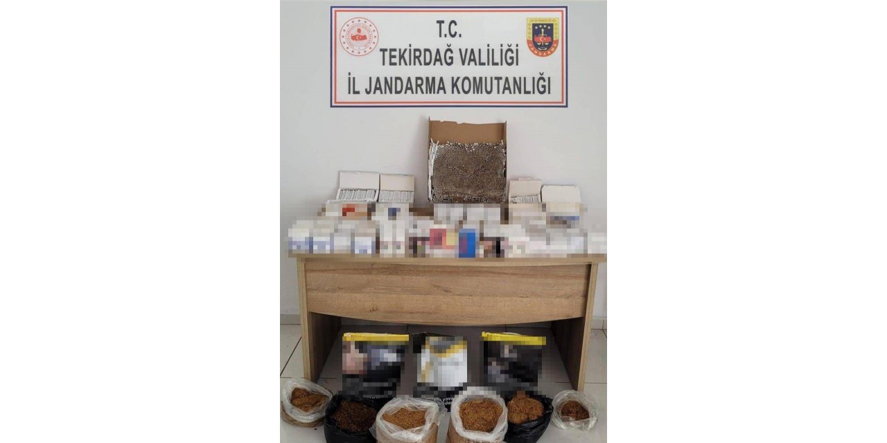 Tekirdağ’da 38 bin liralık kaçak sigara ve tütün ele geçirildi