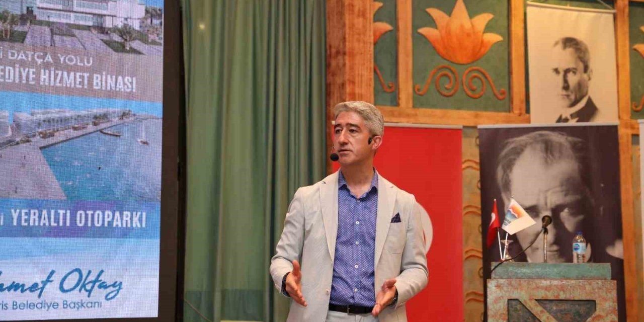 Marmaris Belediye Başkanı Oktay, yapılmış ve yapılacak olan projeleri tanıttı