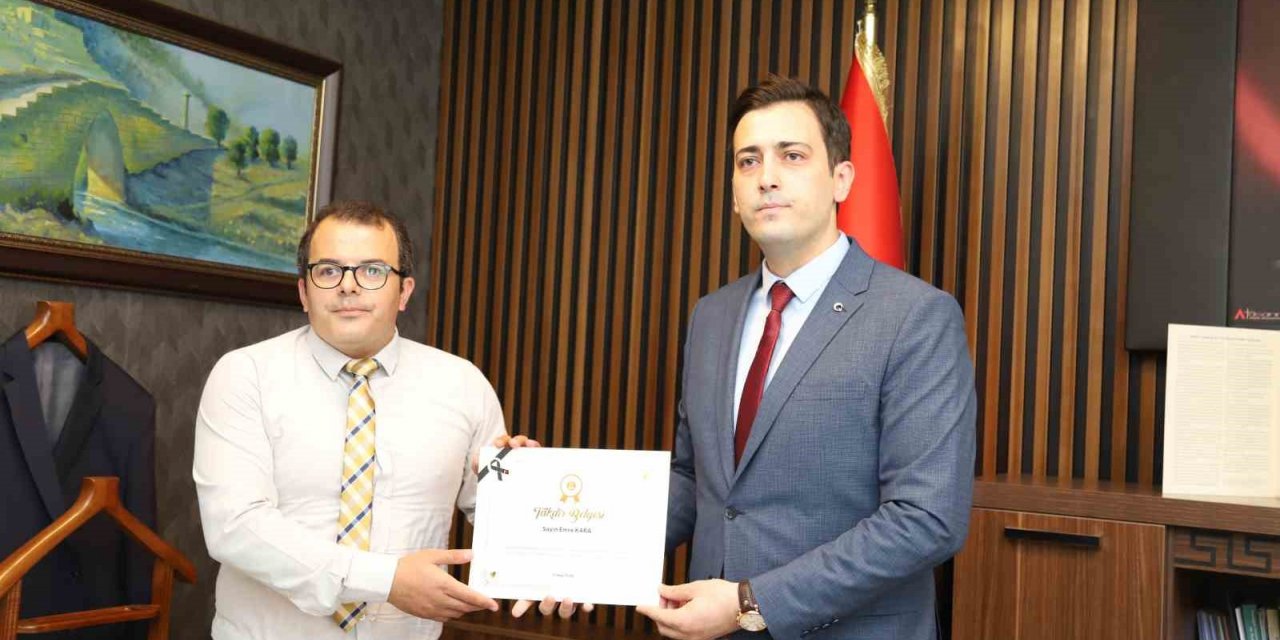 Adliye personeline takdir belgesi