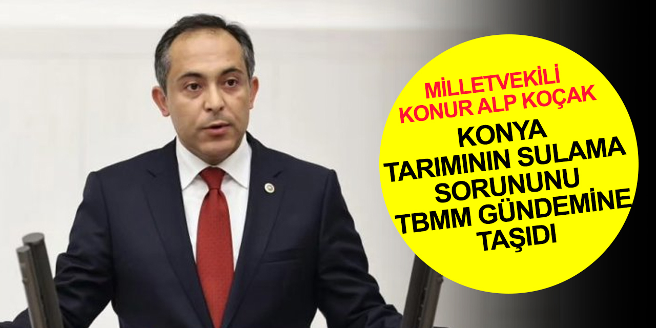 Konya Milletvekili Koçak Tarım Bakanı Yumaklı'ya sulama projelerini sordu