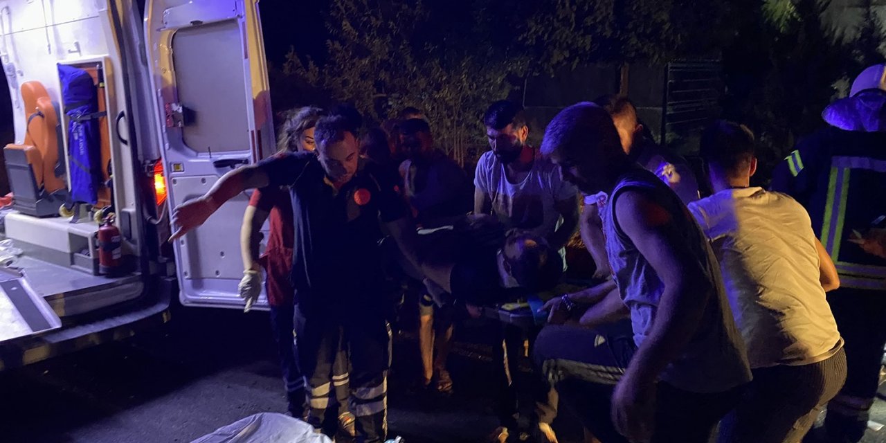 Kontrolden çıkan otomobil ters döndü: 1 yaralı