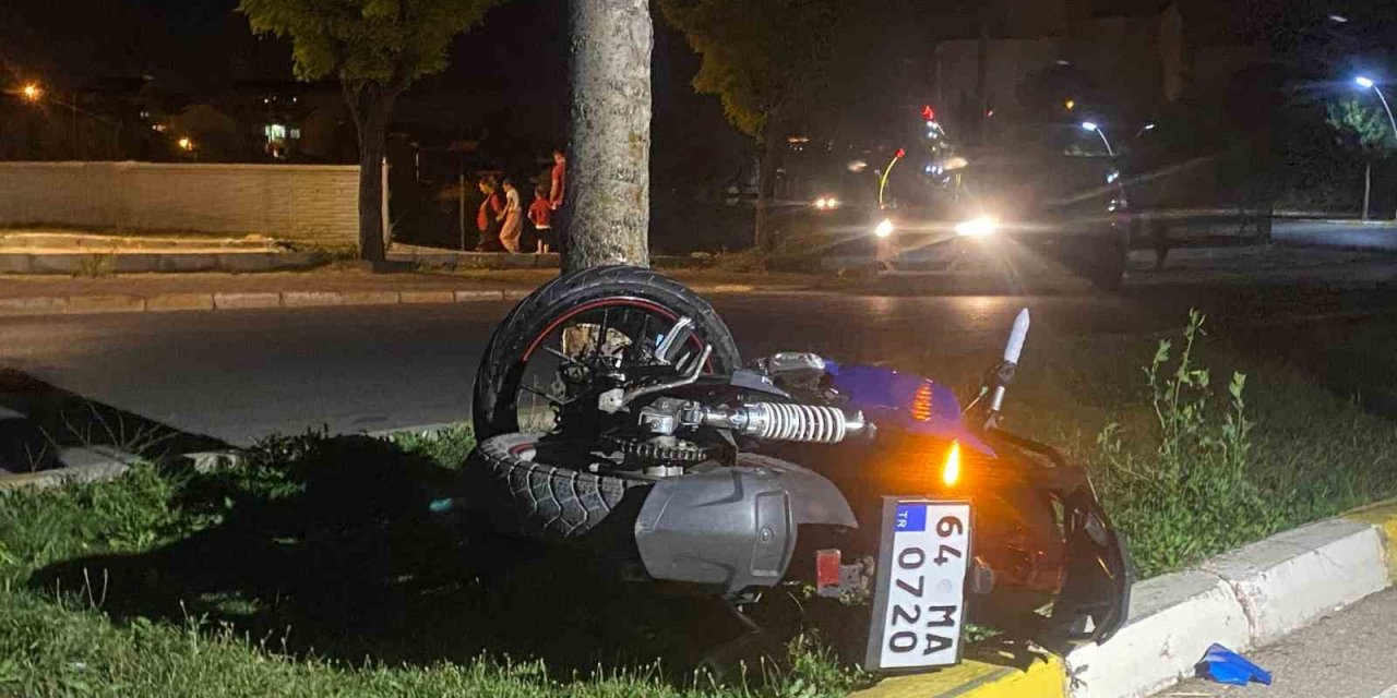 Uşak’ta motosiklet kazası: 2 yaralı