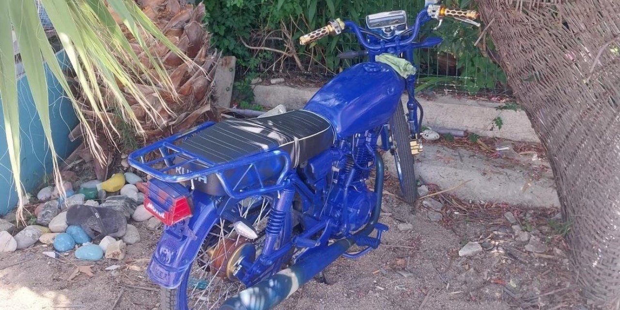 Gasp edilen motosiklet terk edilmiş halde bulundu
