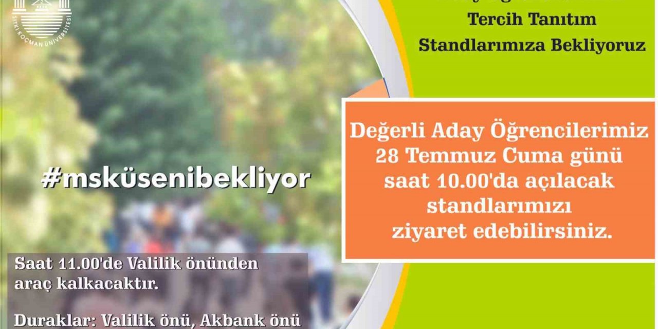 MSKÜ’den aday öğrenciler için tercih tanıtım standı