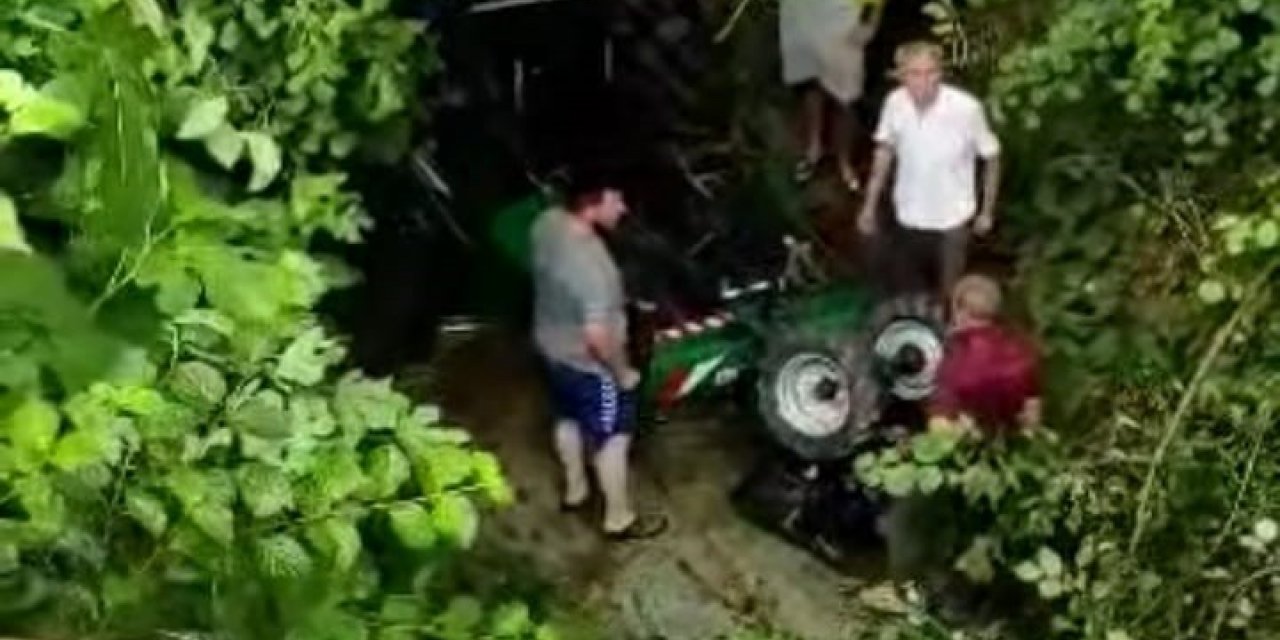 Kdz. Ereğli ilçesinde tarım aracı devrildi