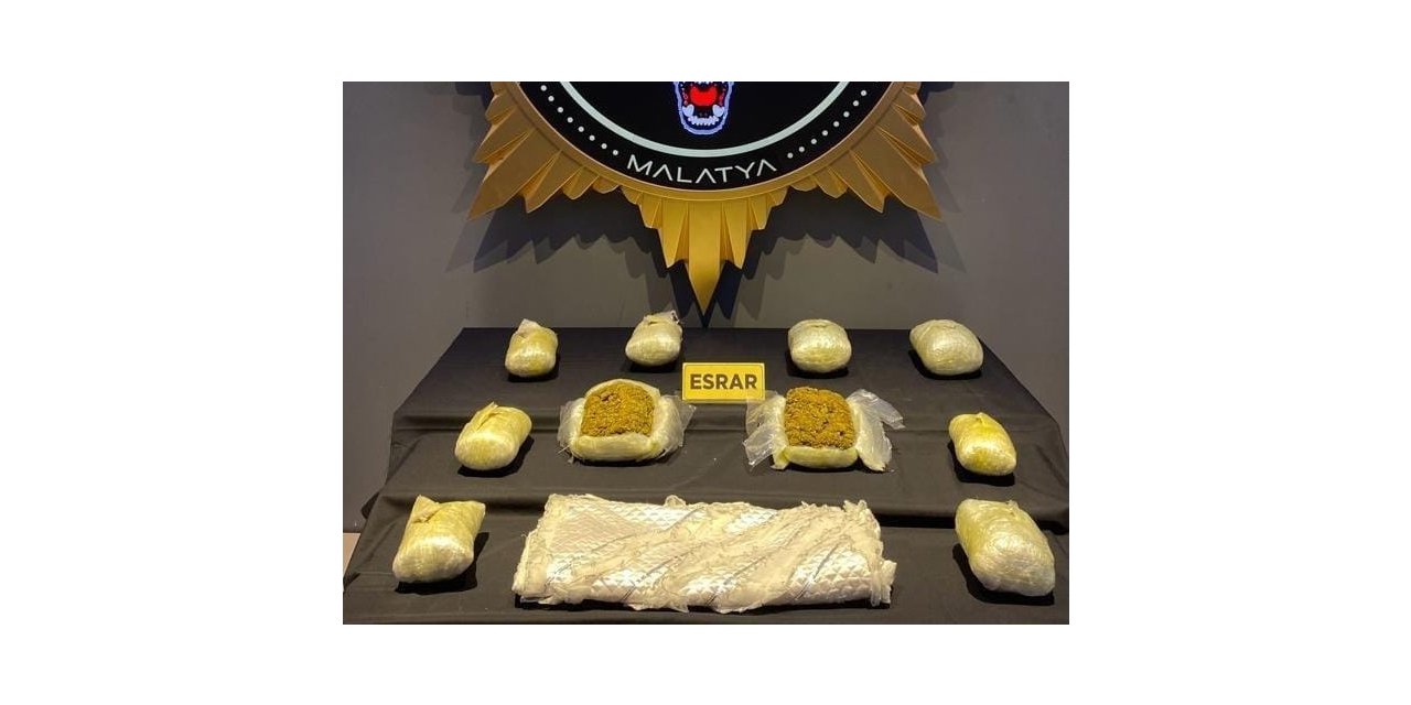 Malatya’da uyuşturucu operasyonunda 2 tutuklama