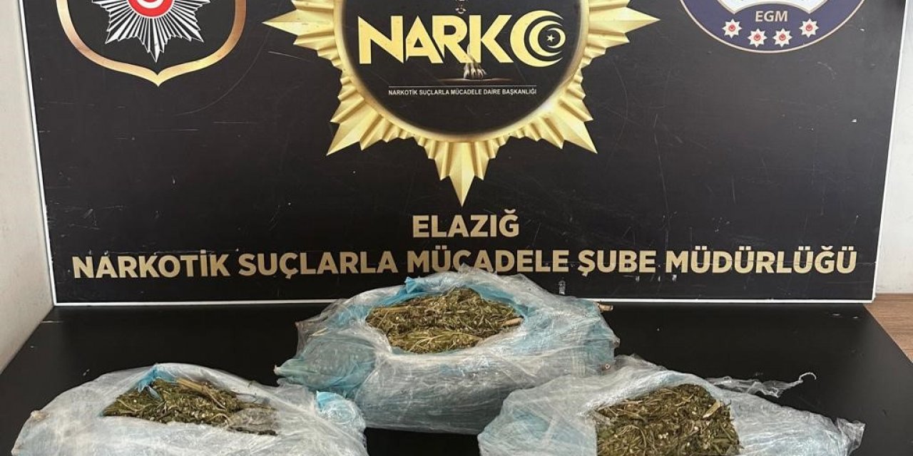 Elazığ’da uyuşturucuyla mücadele: 3 tutuklama