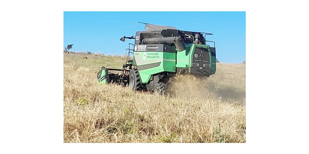 Tavşanlı Kuruçay beldesinde harman zamanı