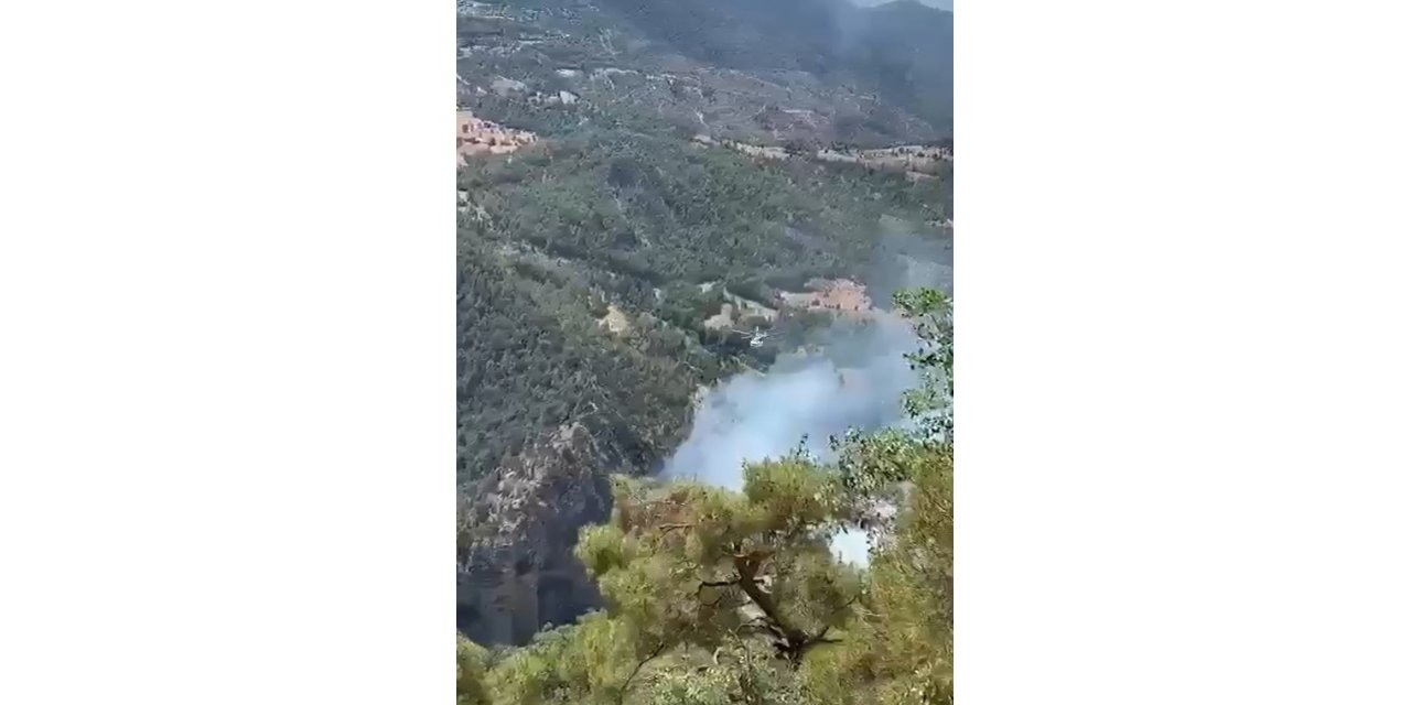 Bolu’da söndürülemeyen orman yangınına Ankara ve Balıkesir’den helikopter desteği
