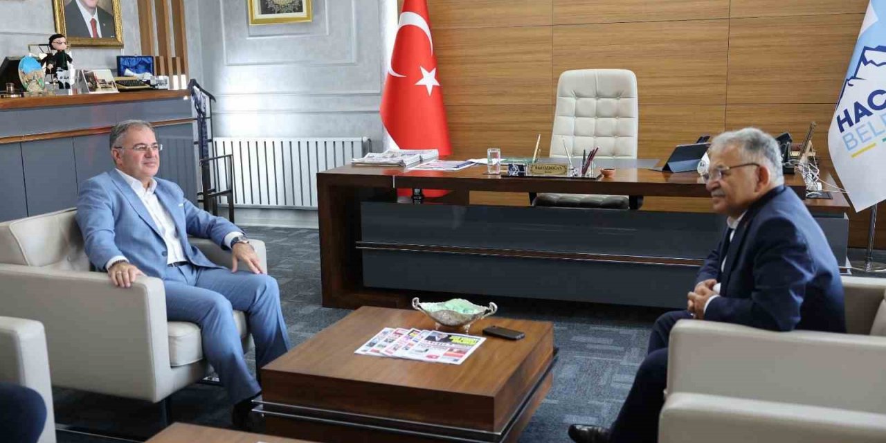 Başkan Büyükkılıç’tan Hacılar Belediye Başkanı Özdoğan’a ziyaret