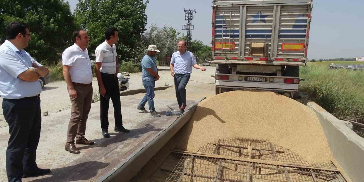 TMO’nun üreticiden aldığı yılın ilk mahsulleri yerinde incelendi