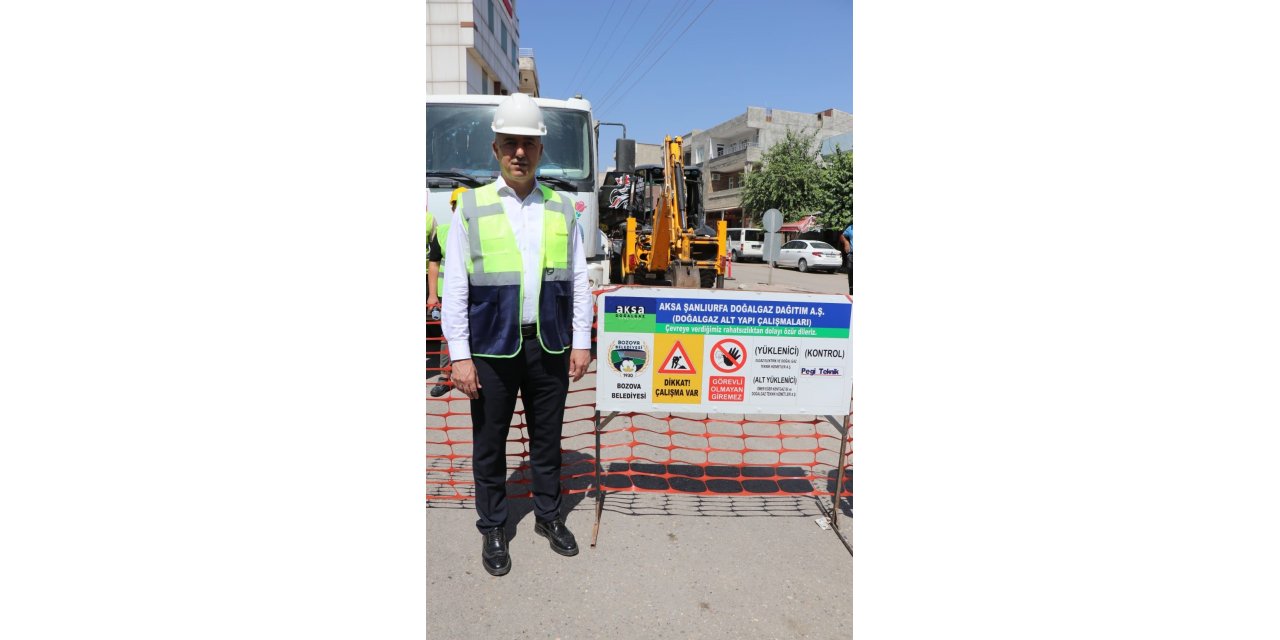 Bozova’da doğalgaz için ilk kazma vuruldu