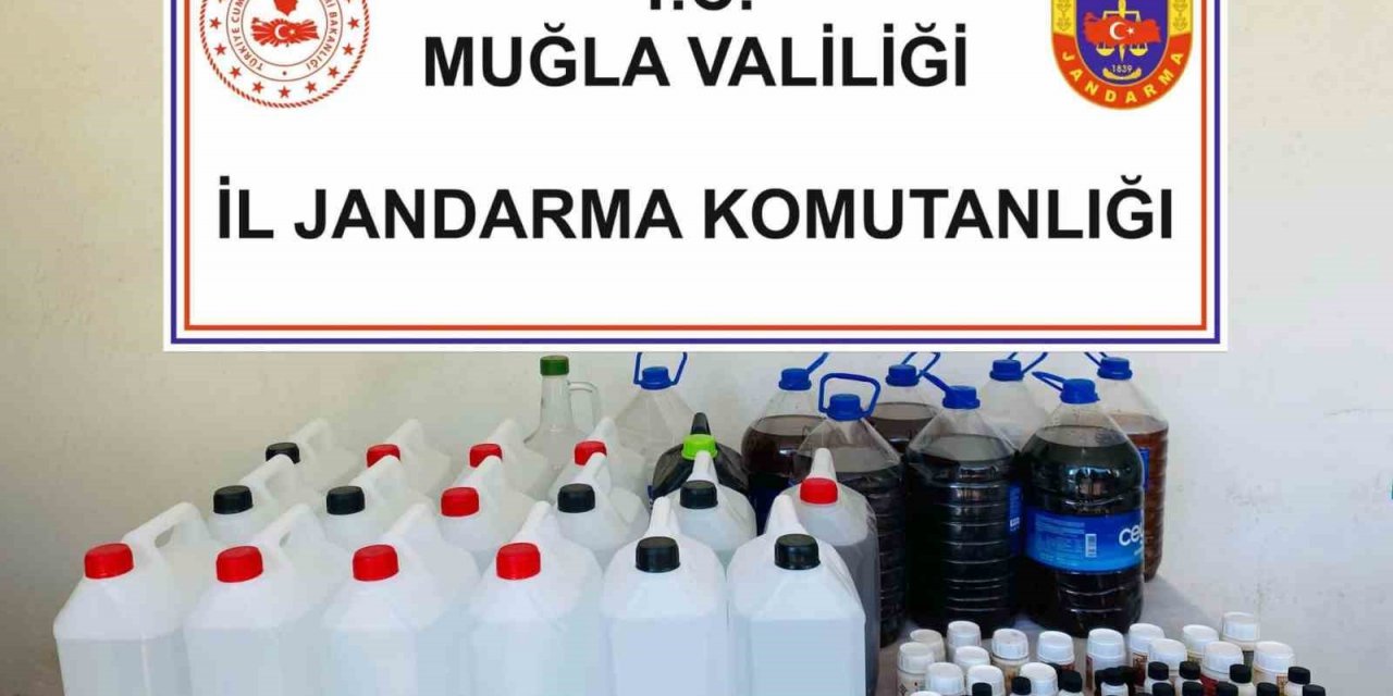 Jandarma ekiplerinden kaçak alkol operasyonu
