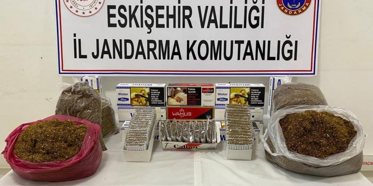 Jandarma ekiplerinden kaçak tütün operasyonu