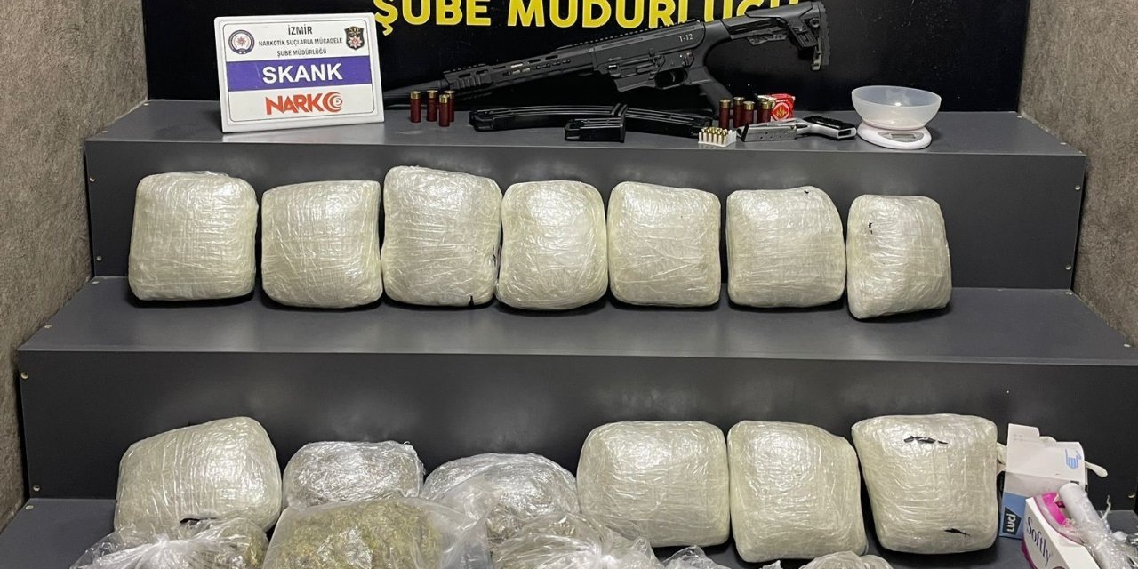 İzmir’de 7 adrese eş zamanlı uyuşturucu baskını: 4 tutuklama