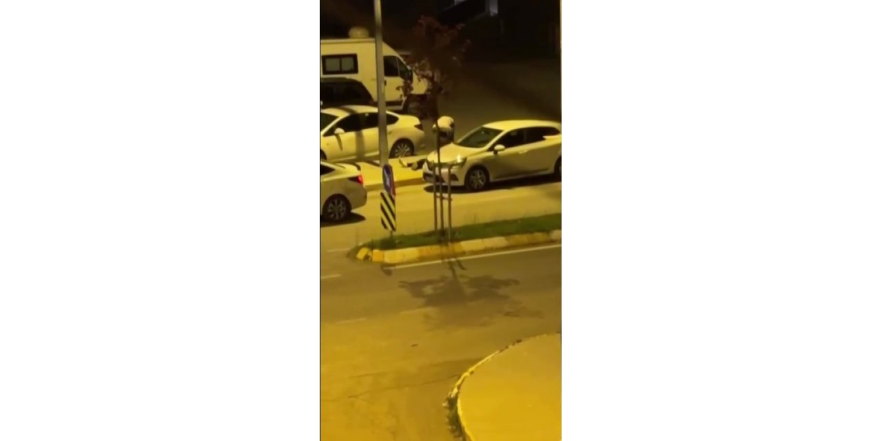 Pendik’te darp edilen kadının yardım çığlıkları kamerada