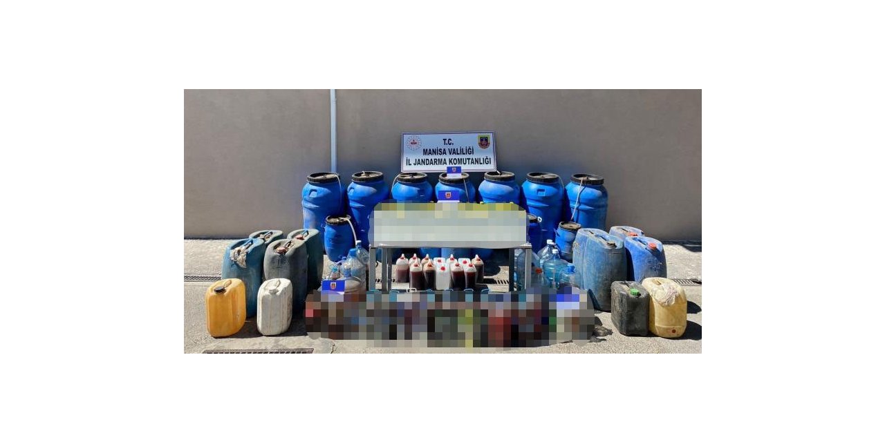 Manisa’da jandarmadan sahte ve kaçak içki uygulaması