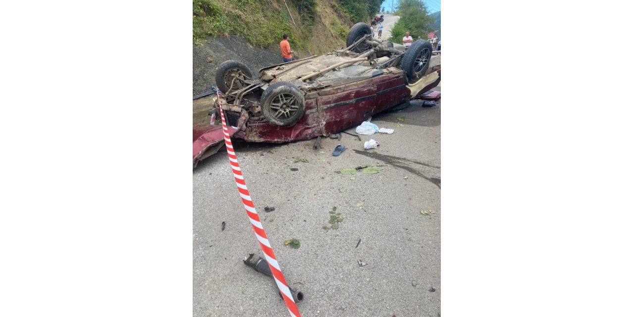 Trabzon’da trafik kazası: 2 yaralı