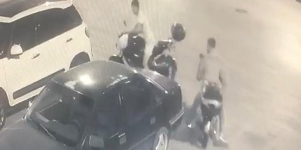 Ankara'da motosiklet hırsızlığı güvenlik kamerasında