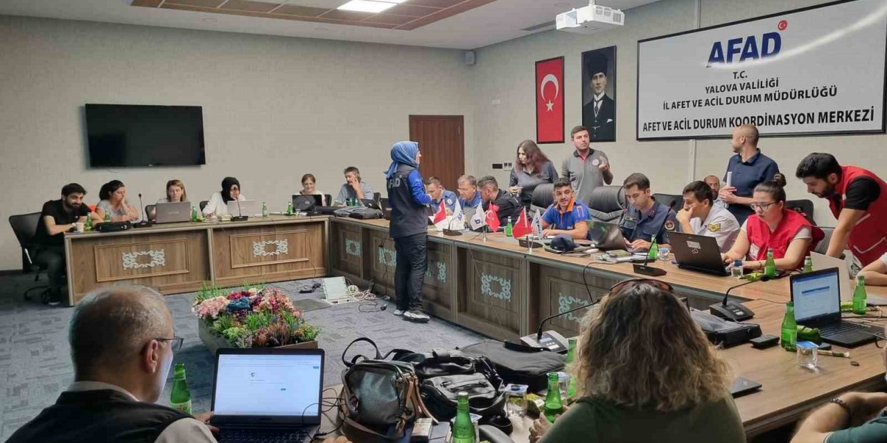 Yalova AFAD’dan masa başı orman yangını tatbikatı