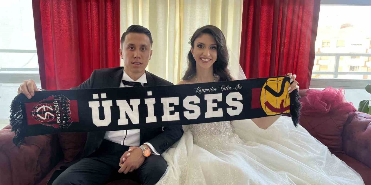 Deplasmanda tanışan Eskişehirsporlu çift dünya evine girdi