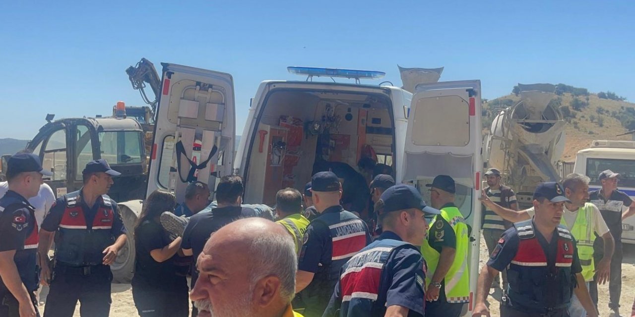 Hızlı tren şantiyesindeki tünelde gazdan etkilenen 2 işçi kurtarıldı