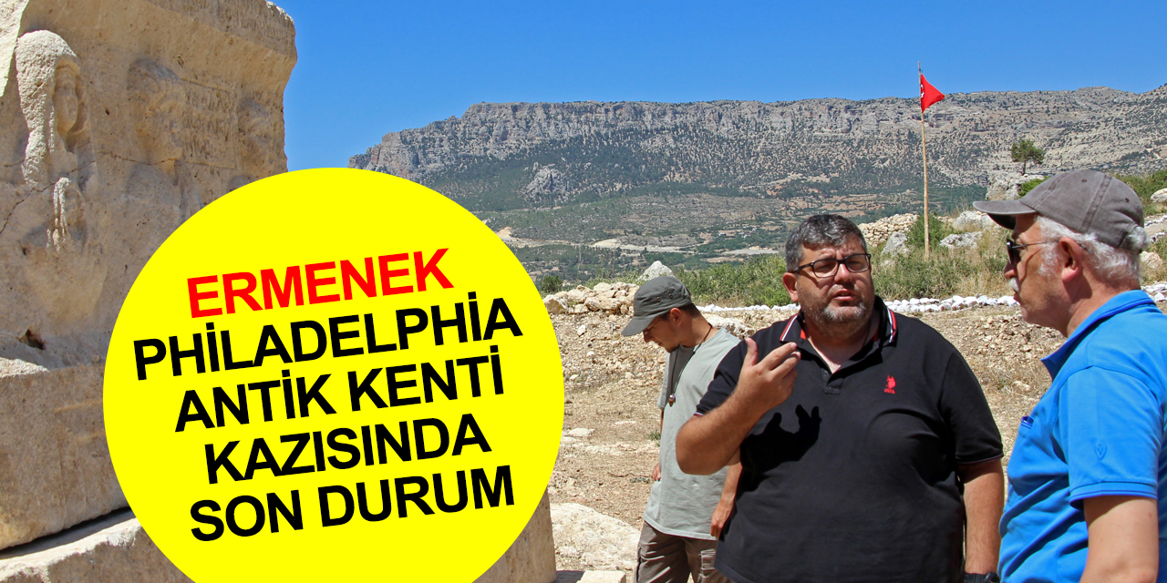 Konya NEÜ Rektörü Zorlu'dan Ermenek 'Philadelphia Antik Kenti’ kazısında inceleme
