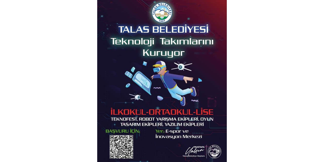 Talas, teknoloji takımları kuruyor