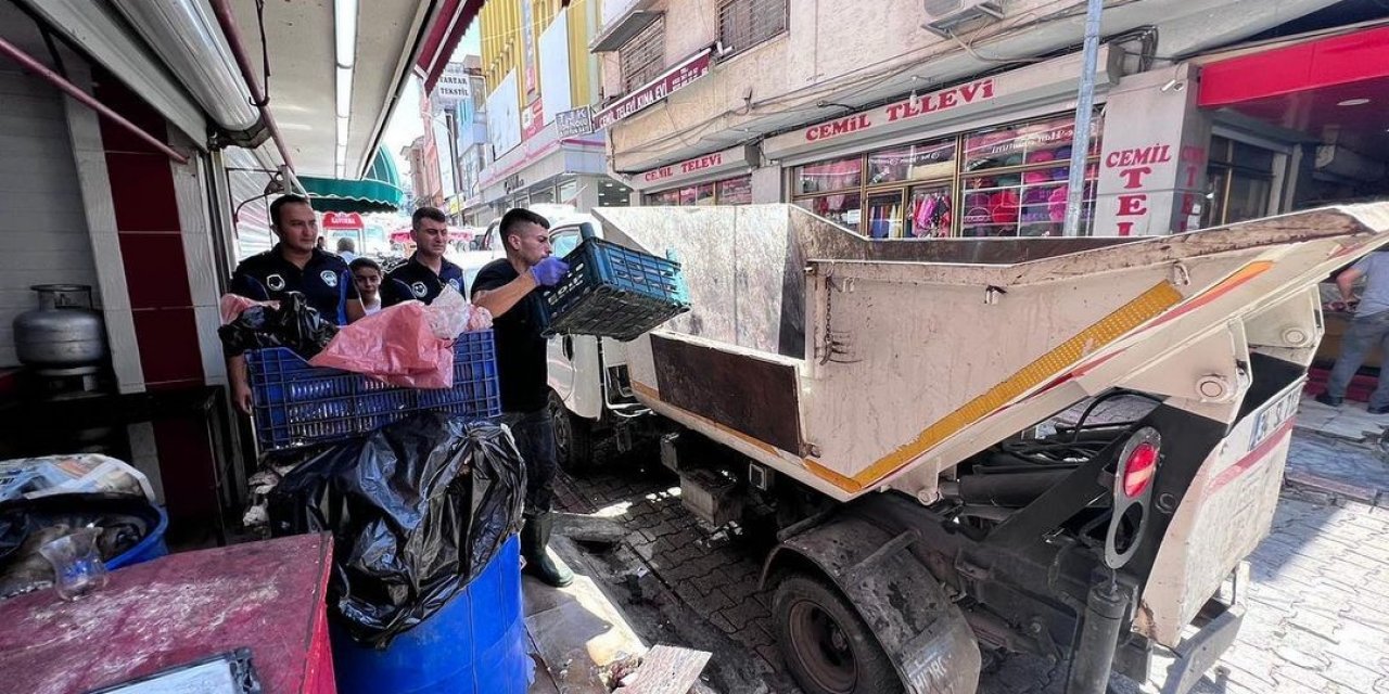 Zabıtadan Kasaplar Çarşısı’na denetim