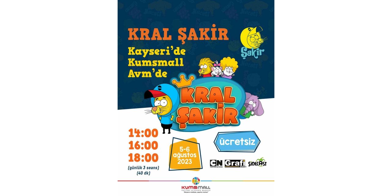 Kral Şakir KUMSmall AVM’ye geliyor