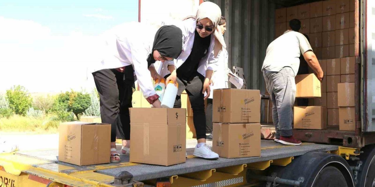 Siirt Üniversitesi Libya’ya temizlik ve bakım ürünlerini ihracat etti