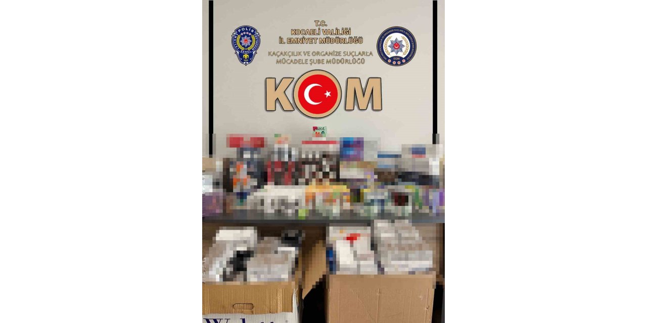 Kocaeli’de 10 bin makaron ele geçirildi