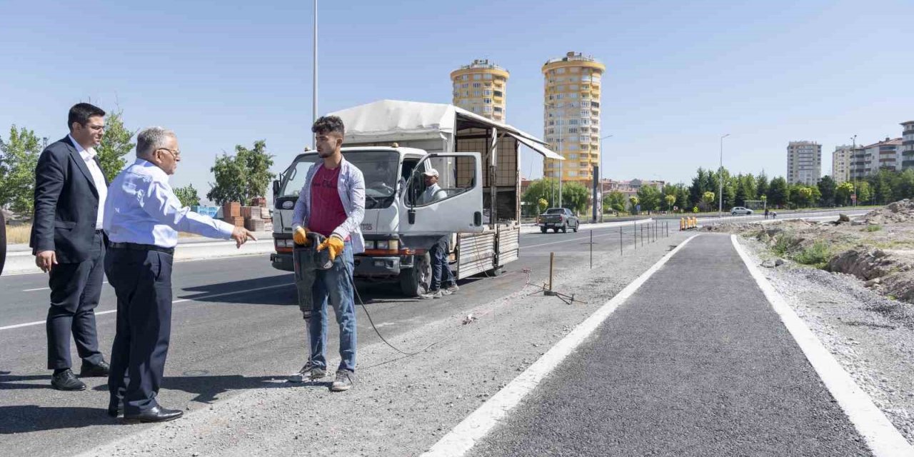 Başkan Büyükkılıç’tan yeni yapılan yollara ‘bisiklet yolu’ vurgusu