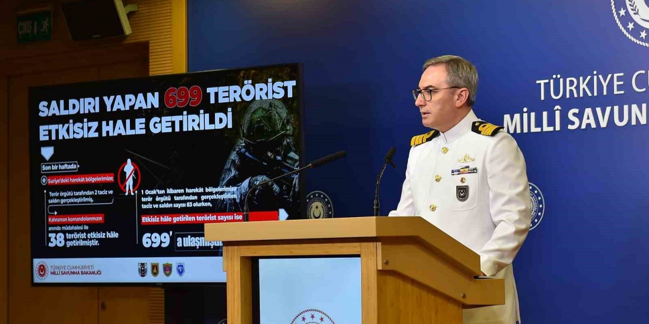 MSB: “Irak ve Suriye’nin kuzeyi dahil son bir haftada 50 terörist etkisiz hale getirilmiştir”