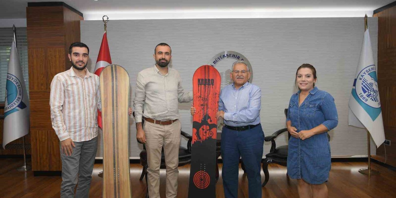 Erciyes Kayak Merkezi Pistlerinde ’Yerli ve Milli Board’ Kullanılacak