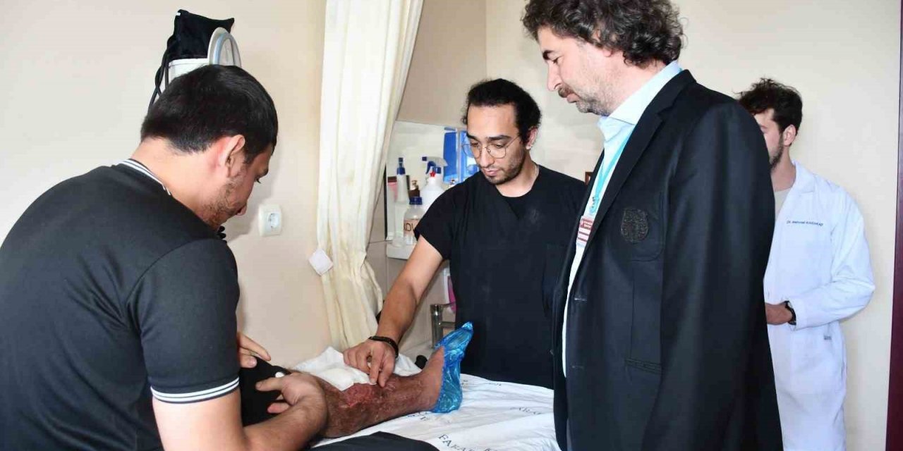 Trafik kazası geçiren genç için seferber oldular