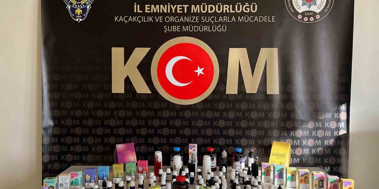 Sivas’ta kaçak elektronik sigara operasyonu