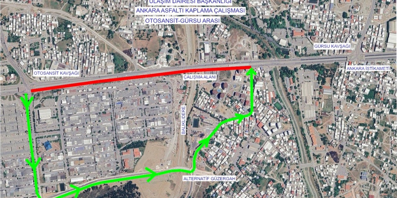 Ankara yolunda trafik düzenlemesi