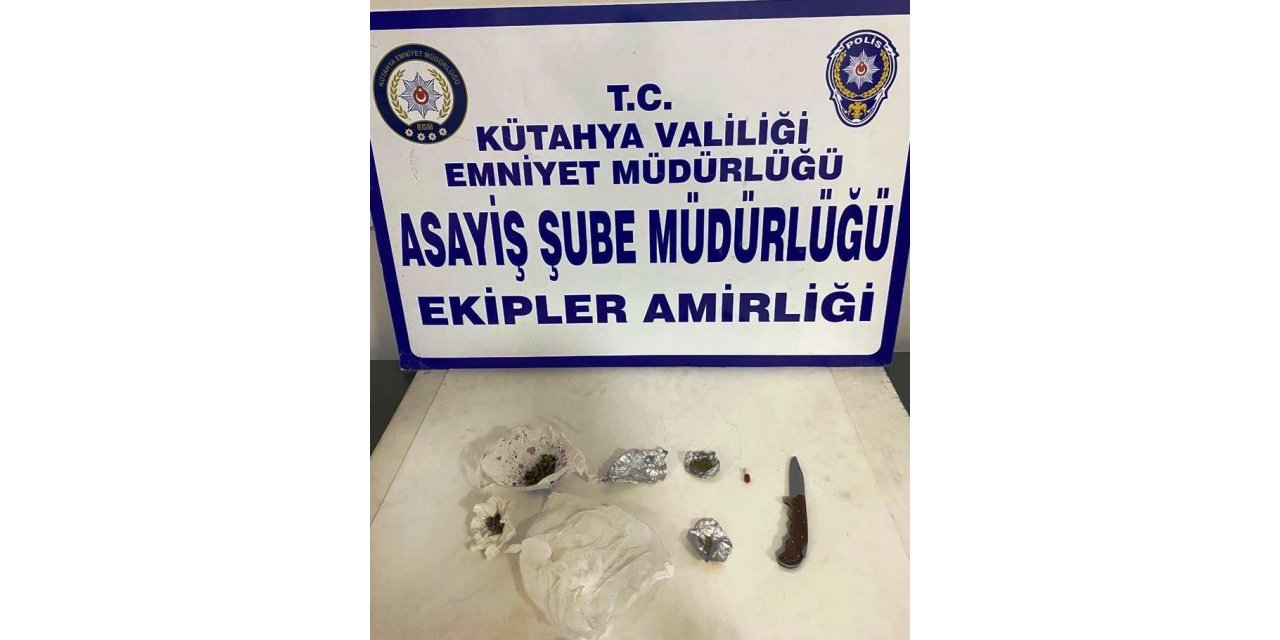 Kütahya’da bir kişinin üzerinde uyuşturucu madde ele geçirildi