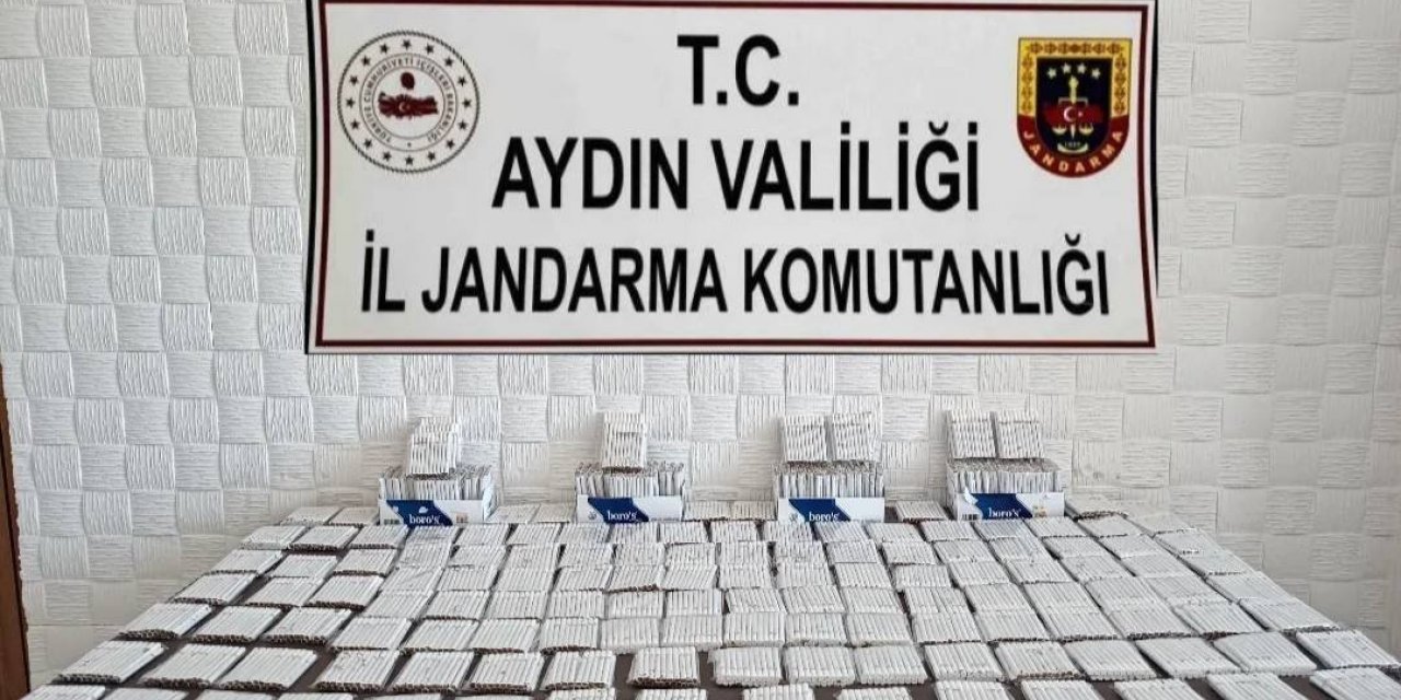 Jandarma ekiplerinden kaçak sigara operasyonu