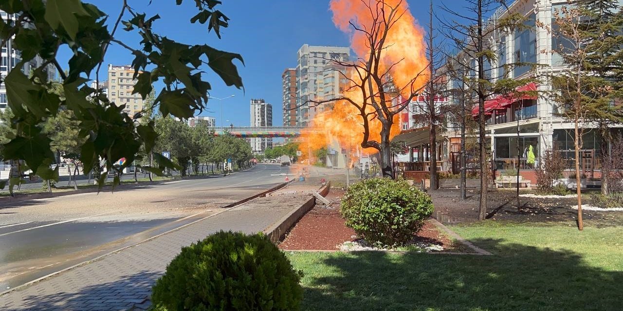 Doğal gaz boru hattında patlama: 1 Yaralı