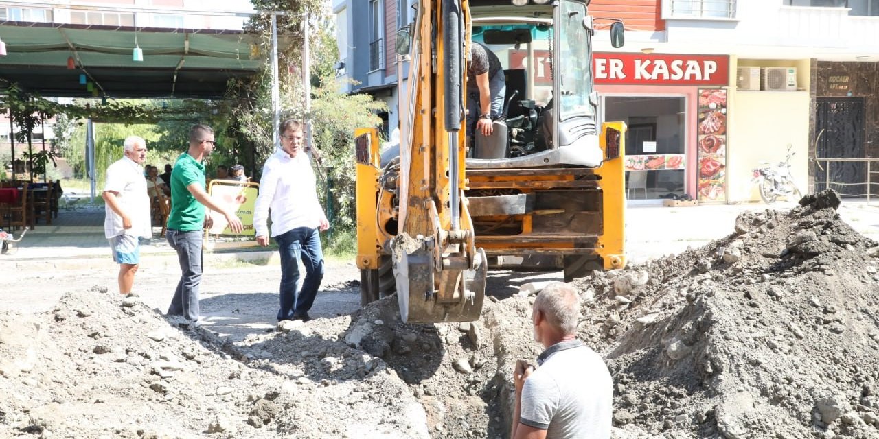 Başkan Arslan, Altınkum’da çalışmaları denetledi