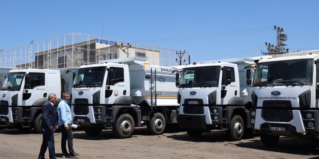 Şanlıurfa’da belediye 40 yeni araç aldı
