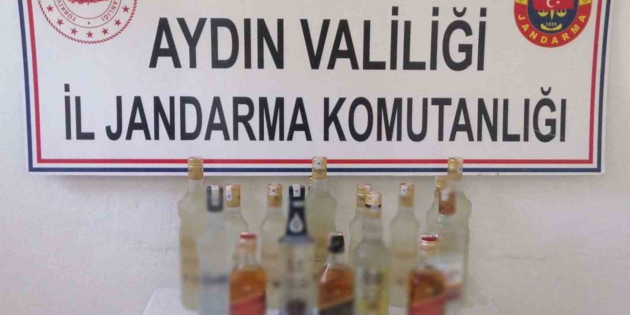 Kuşadası’nda bandrolsüz alkol ele geçirildi
