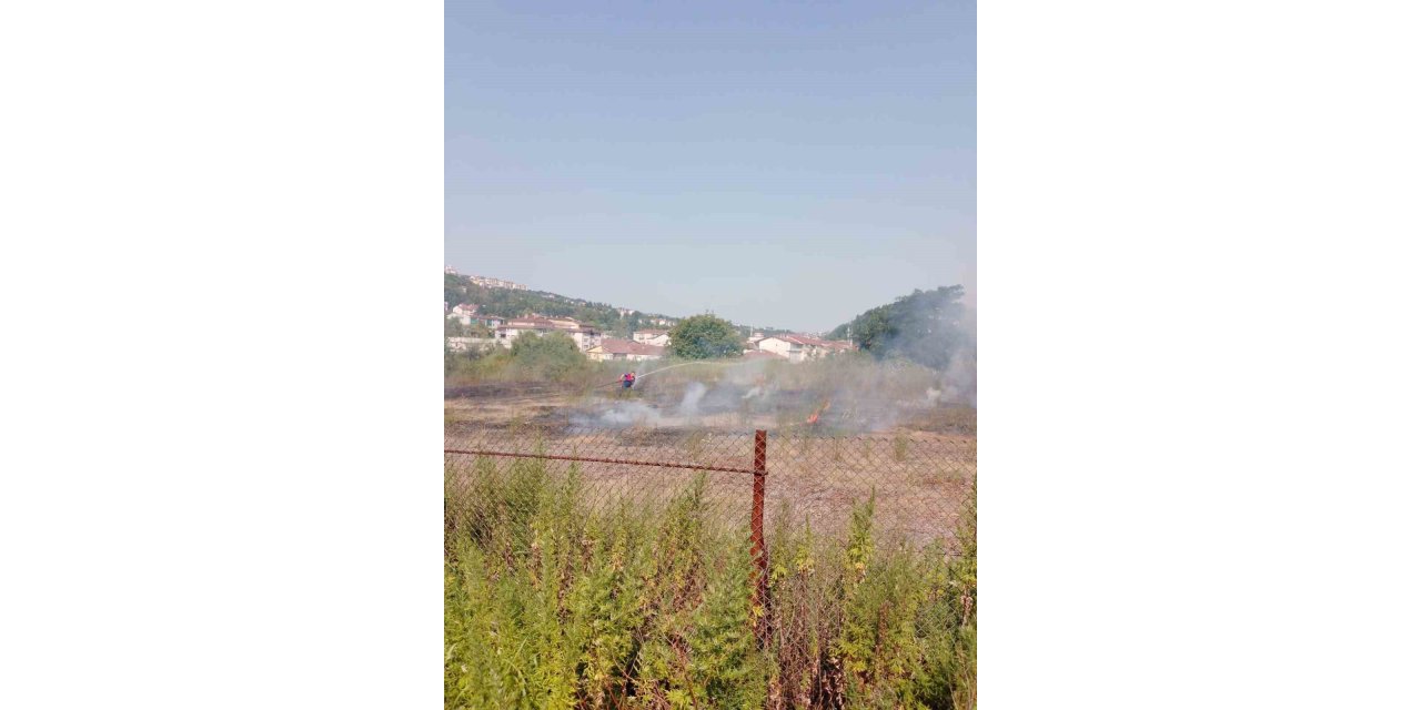 Sıcak hava yangına neden oldu