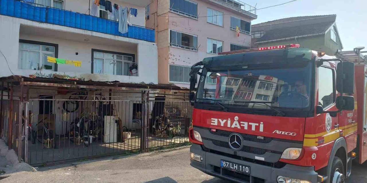 Kdz. Ereğli’de evde çıkan yangın korkuttu