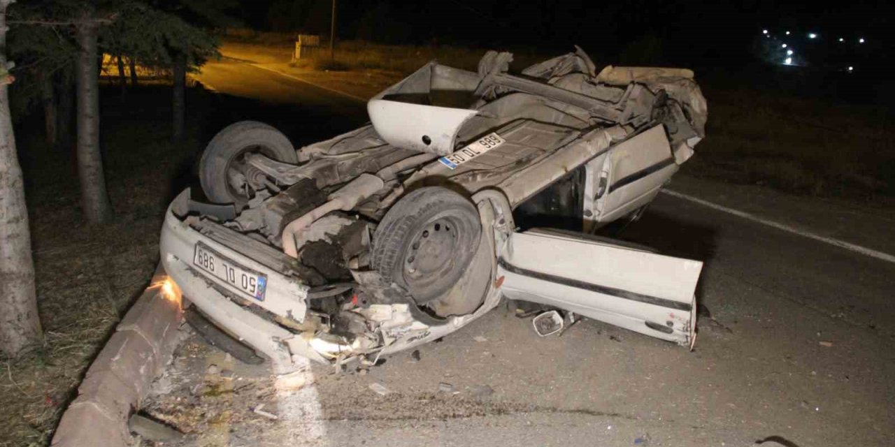 Kontrolden çıkan otomobil takla attı: 5 yaralı
