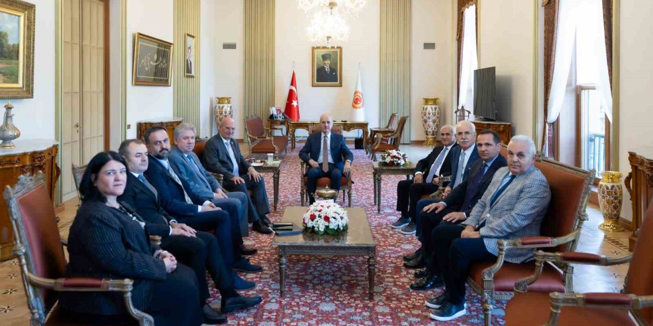ATO heyeti, TBMM Başkanı Kurtulmuş’u ziyaret etti