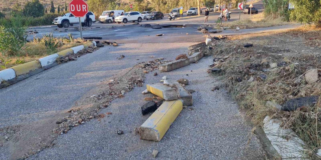 Bomba gibi patladı, motosikletli ve köpeğini havaya fırlattı