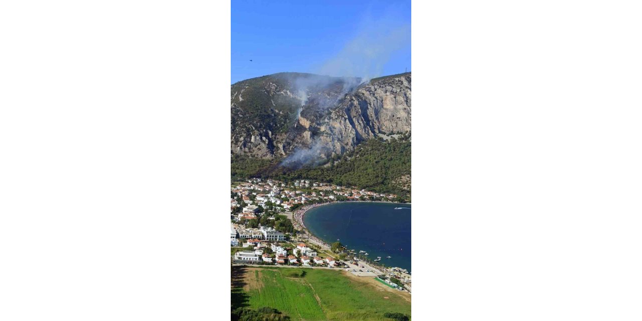 Milas Ören yangını kısmen kontrol altında